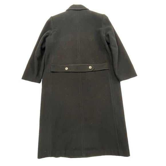 Vintage Woman’s Forecaster of Boston Wool Overcoat Double Breasted Black Size 12 - Picture 7 of 16